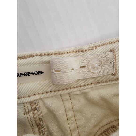 Maniere De Voir Cargo Denim Jeans Women’s 2 Tapered Snapp Of Ankle Stretwear - Picture 7 of 11